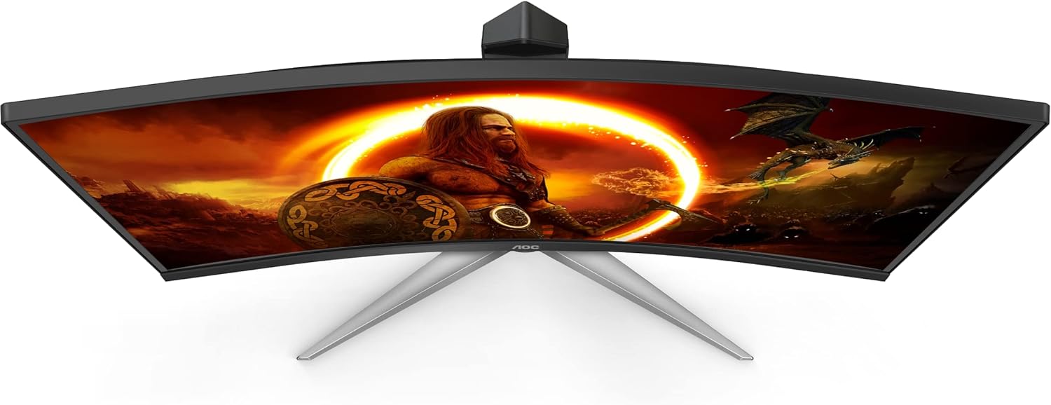 Buy AOC Monitor Gaming 240hz 0.5ms Curved C27G2Z (Black/Red) in Qatar 