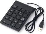 Numeric Keypad for Laptop,18 Key USB Keypad, Numerical Keypad Wired Portable Ultra Slim Mini Numpad External Numbers Keyboard Pad teclado numerico for Laptop PC Computer Desktop Surface pro Notebook