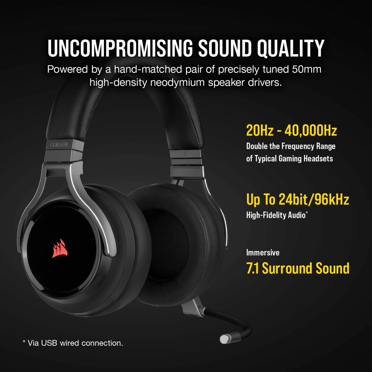 CORSAIR VIRTUOSO RGB WIRELESS GAMING HEADSET