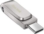 SanDisk Ultra Dual Drive Luxe USB Type-C 128GB  and USB Type-A connector for Smartphones, Tablets, and Computers – High Speed USB 3.1