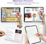 iPad Pencil 2nd Generation with Magnetic Wireless Charging, Apple Pencil 2nd Generation, Smart Pen Compatible with iPad Pro 11 in 1/2/3/4, iPad Pro 12.9 in 3/4/5/6, iPad Air 4/5, iPad Mini 6, Pink