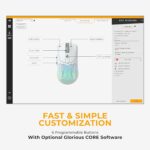 Glorious Model O 2 , Wireless Gaming Mouse (White) Triple Mode , 2.4GHz, Bluetooth, USB-C, 26K DPI Sensor, 210h Battery Life, 6 Programmable Buttons, Gaming Accessories for PC, Laptop, Mac Glorious Model Wireless Gaming Mouse White