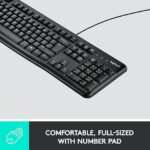 LOGITECH K120 USB BLACK (EN/ARA) KEYBOARD - Image 3