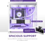 NZXT H6 Flow RGB | CC-H61FW-R1 | Compact Dual-Chamber Mid-Tower Airflow Case | Includes 3 x 120mm RGB Fans | Panoramic Glass Panels | High-Performance Airflow Panels | Cable Management | White