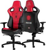 noblechairs Epic Gaming Chair, Ergonomic Office Chair, Office Gamer Armchair, Back Support and Lumbar Support, for Users up to 120kg and 1.85m Height (Spider-Man Limited Edition)