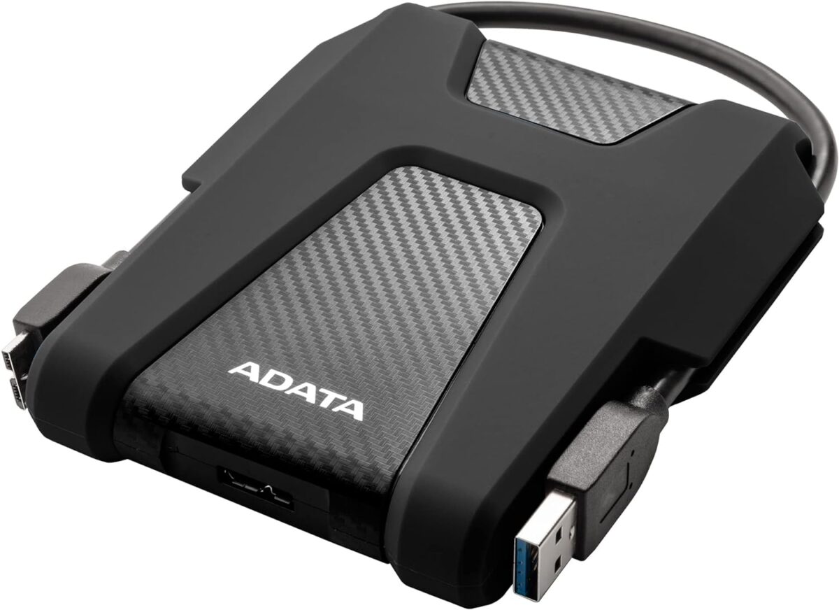 ADATA  EXTERNAL HDD  1TB  2.5" USB 3.2 HD680  Military-Grade Shock-Proof External Portable Hard Drive Black (AHD680-1TU31-CBK) 