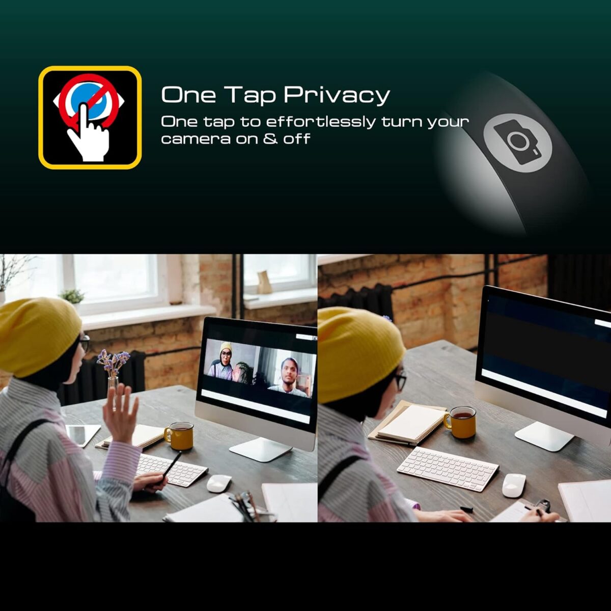 GAMDIAS IRIS M1 Streaming Webcam, Full HD 1080p 60FPS, Premium No Distortion Lens, Adjustable Ring Light, Accurate Auto Focus,BUILD-IN MIC, Works with OBS/StreamLabs/X Split for Twitch, Facebook, YouTube Streamer