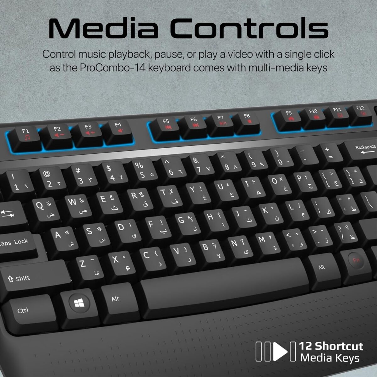  ERGONOMIC WIRELESS Keyboard and Mouse Combo