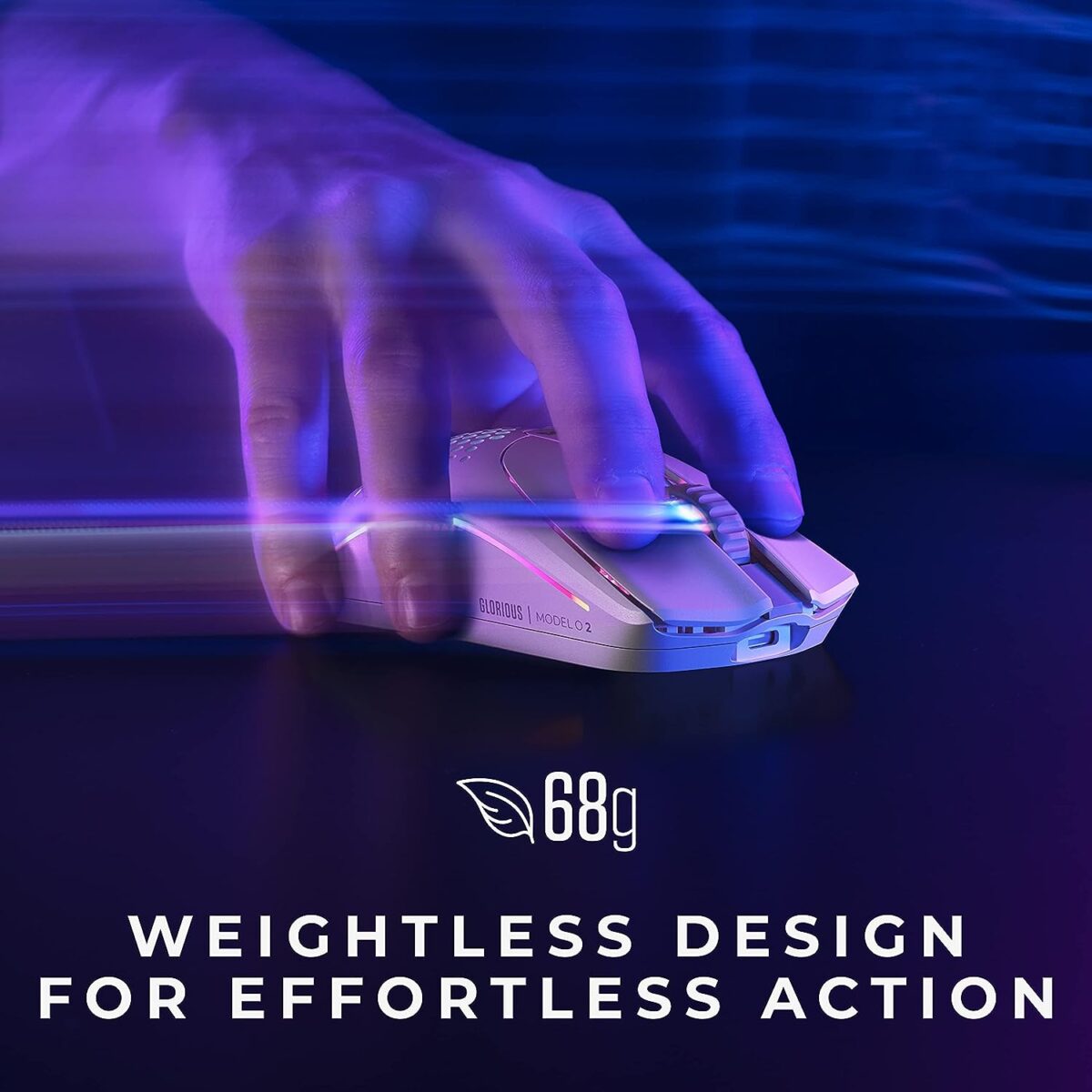 rand Glorious PC Gaming Race Color White Connectivity Technology 2.4GHz Wireless, Bluetooth Special Feature Wireless, Lightweight, Ambidextrous, Customizable RGB Movement Detection Technology Optical