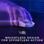 rand Glorious PC Gaming Race Color White Connectivity Technology 2.4GHz Wireless, Bluetooth Special Feature Wireless, Lightweight, Ambidextrous, Customizable RGB Movement Detection Technology Optical