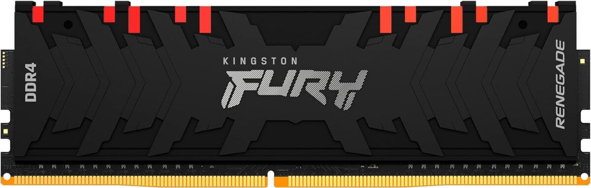 Kingston FURY Renegade RGB 64GB (2x32GB) 3200MHz DDR4 CL16 Desktop  KF432C16RBAK8/256 Customizable RGB Lighting ; Ready for AMD Ryzen