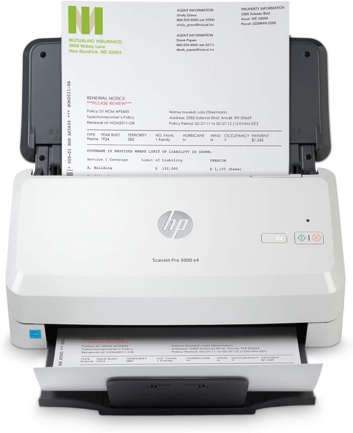 HP ScanJet Pro 3000 s4 Sheet Feed Scanner ; Document scanner ; Max. Paper format A4 ; Scan volume/day (max.): 4,000 pages ; Scan speed (max.): 40.0 ppm