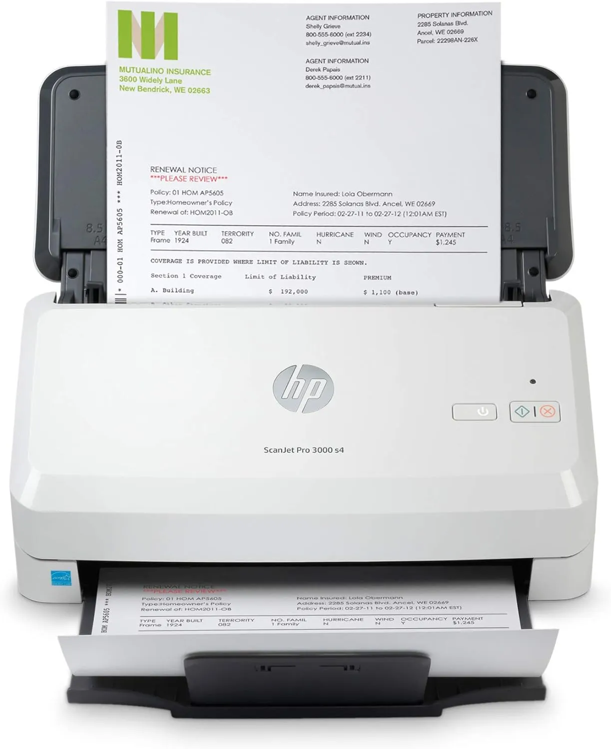 HP ScanJet Pro 3000 s4 Sheet Feed Scanner ; Document scanner ; Max. Paper format A4 ; Scan volume/day (max.): 4,000 pages ; Scan speed (max.): 40.0 ppm