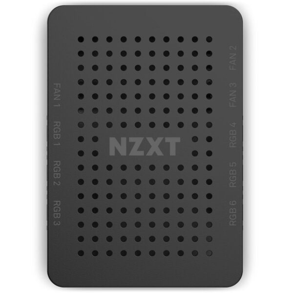 NZXT RGB & Fan Controller - AC-CRFR0-B1 , 6 RGB Lighting Channels - 3 Fan Channels - RGB Lighting Customization - Black