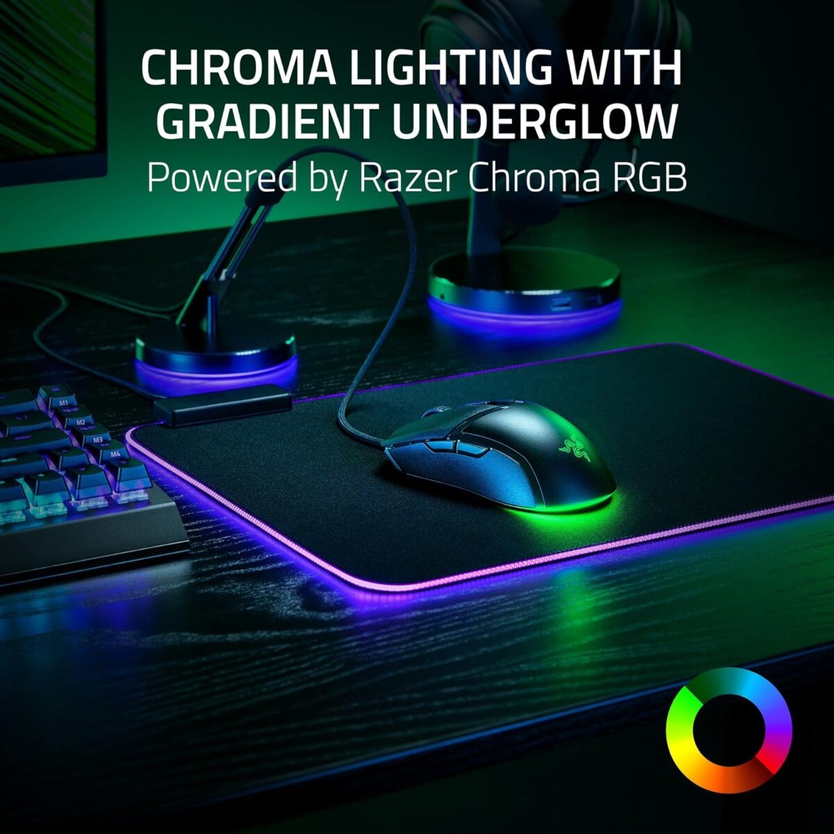 Special Feature Gen-3 Optical Switches, Speedflex Cable, 58g Lightweight Design, Chroma RGB Lighting with Gradient Underglow, 8500 DPI Optical SensorGen-3 Optical Switches, Speedflex Cable, 58g Lightweight Design, Chroma RGB Lighting with Gradient Underglow, 8500 DPI Optical Sensor