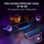 Razer Nommo V2 X - Full-Range 2.0 PC Gaming Speakers: THX Spatial Audio - Rear-Facing Bass Ports - Two 3” Full-Range Drivers - Max Sound Pressure Level 96dB - Wireless Control Pod