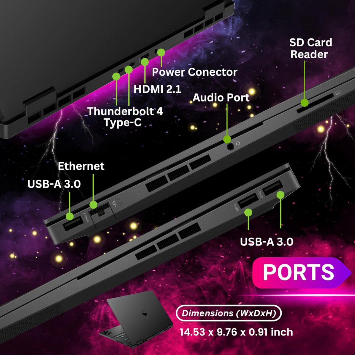 HP OMEN 16 Gaming Laptop, 16.1" QHD(2560 x 1440) 165Hz, 14-Core i9-12900H(Upto 5GHz), RTX 3060, RGB Backlit Keyboard, Ethernet, Thunderbolt 4, WiFi 6, Windows 11 Home, Black(16GB DDR5 RAM | 1TB SSD)