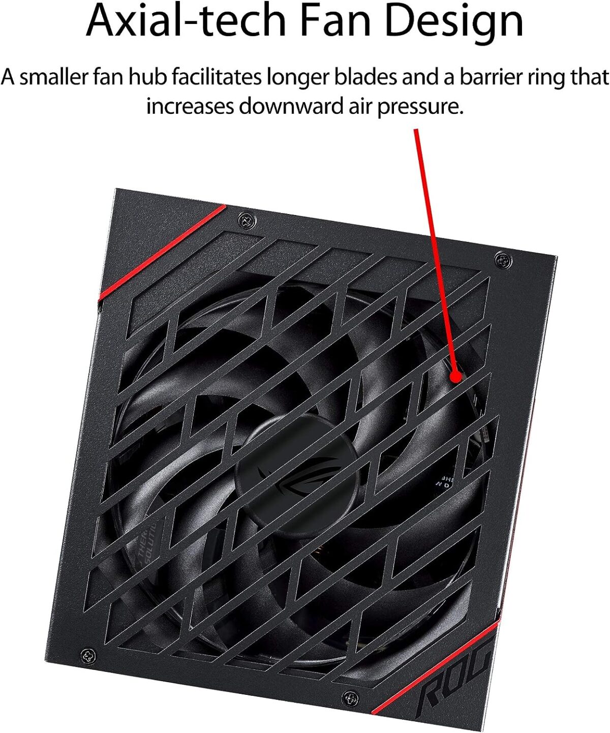 ASUS ROG STRIX 850W Gold PSU, Power Supply (ROG heatsinks, Axial-tech fan design, dual ball fan bearings, 0dB technology, 80 PLUS Gold Certification, fully modular cables,