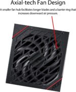 ASUS ROG STRIX 850W Gold PSU, Power Supply (ROG heatsinks, Axial-tech fan design, dual ball fan bearings, 0dB technology, 80 PLUS Gold Certification, fully modular cables,