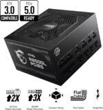 MSI MAG A850GL PCIE 5 & ATX 3.0 Gaming Power Supply - Full Modular - 80 Plus Gold Certified 850W - Compact Size - ATX PSU