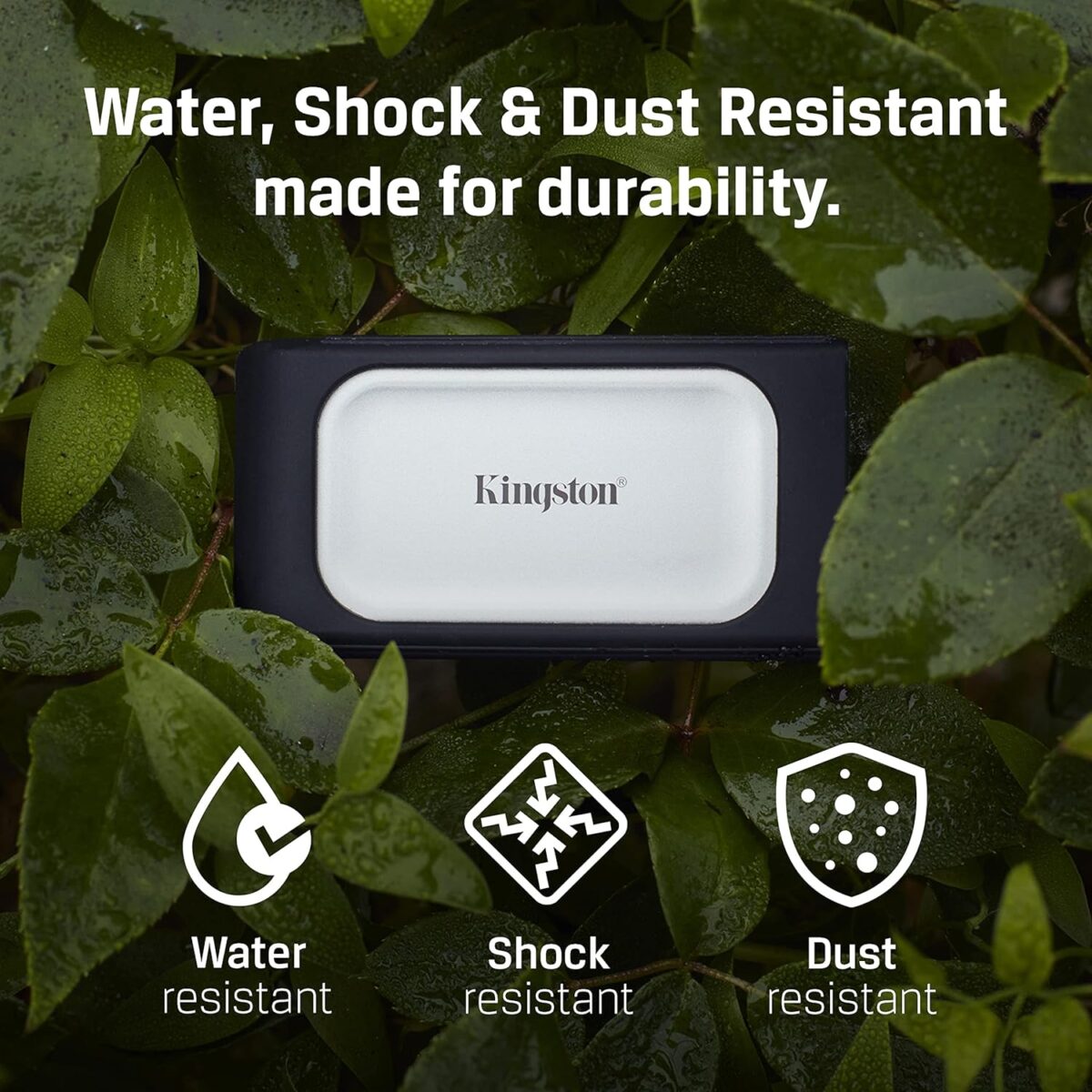 Kingston XS2000 4TB High Performance Portable SSD with USB-C | Pocket-Sized | USB 3.2 Gen 2x2 | External Solid State Drive | Up to 2000MB/s | SXS2000/4000G