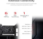 ASUS ROG Z11 Mini-ITX/DTX Gaming Case with Patented 11° Tilt Design, Compatible with ATX Power Supply,3-Slot Graphics, Front I/O USB 3.2 Gen 2 Type-C, 2x USB 3.2 Gen 1 Type-A and ARGB Control Button