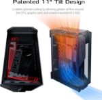 ASUS ROG Z11 Mini-ITX/DTX Gaming Case with Patented 11° Tilt Design, Compatible with ATX Power Supply,3-Slot Graphics, Front I/O USB 3.2 Gen 2 Type-C, 2x USB 3.2 Gen 1 Type-A and ARGB Control Button