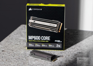 CORSAIR MP600 CORE SSD NVME 2TB WITH HEATSINK ONLY FROM EXPERT ZONE Corsair MP600 CORE 2TB M.2 NVMe PCIe x4 Gen4 SSD (Up to 4,950MB/sec Sequential Read & 3,700MB/sec Sequential Write Speeds, High-Speed Interface, 3D QLC NAND, Built-in Heatspreader) Aluminum