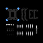 New Fluid Running System for Better Thermal Dissipation Upgraded Copper Base & 12-slot 10-pole Motor to Improve Cooling Performance Hidden Cable Routing 30 Built-in Lighting Effects and Motherboard Sync ARGB Hydraulic PWM Fans Fully Rotatable Pump Housing with Brushed Plating Easy Installation of Universal Mounting Kits Support LGA 1700 / AM5