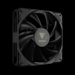 BOREAS M2-510 PRIME PERFORMANCE Matte Black Finish Diamond Gradient Top Cover 5 Copper Heat Pipes with Direct Contact Technology High Cooling Performance Thick Base Plate 120mm Hydraulic Bearing PWM Fan with 72.94 CFM, 2.63mmH2O Compatible with 158mm Height Universal Mounting Kits, Support LGA 1700 / AM5