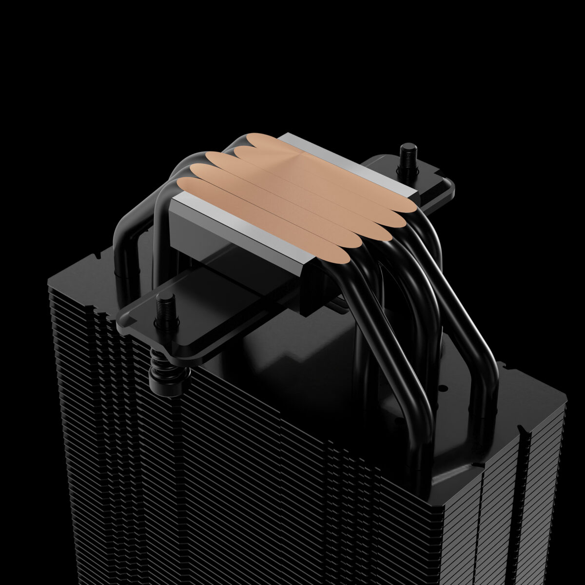 BOREAS M2-510 PRIME PERFORMANCE Matte Black Finish Diamond Gradient Top Cover 5 Copper Heat Pipes with Direct Contact Technology High Cooling Performance Thick Base Plate 120mm Hydraulic Bearing PWM Fan with 72.94 CFM, 2.63mmH2O Compatible with 158mm Height Universal Mounting Kits, Support LGA 1700 / AM5