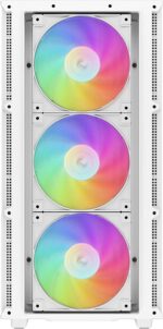 DeepCool CH560 DIGITAL ATX Airflow case, Dual Status Display, 3x Pre-Installed 140mm ARGB Fans, Mesh/Tempered Glass , Magnetic Top Mesh Filter, Type-C, USB 3.0, WHITE - Image 12