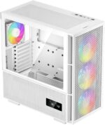 DeepCool CH560 DIGITAL ATX Airflow case, Dual Status Display, 3x Pre-Installed 140mm ARGB Fans, Mesh/Tempered Glass , Magnetic Top Mesh Filter, Type-C, USB 3.0, WHITE
