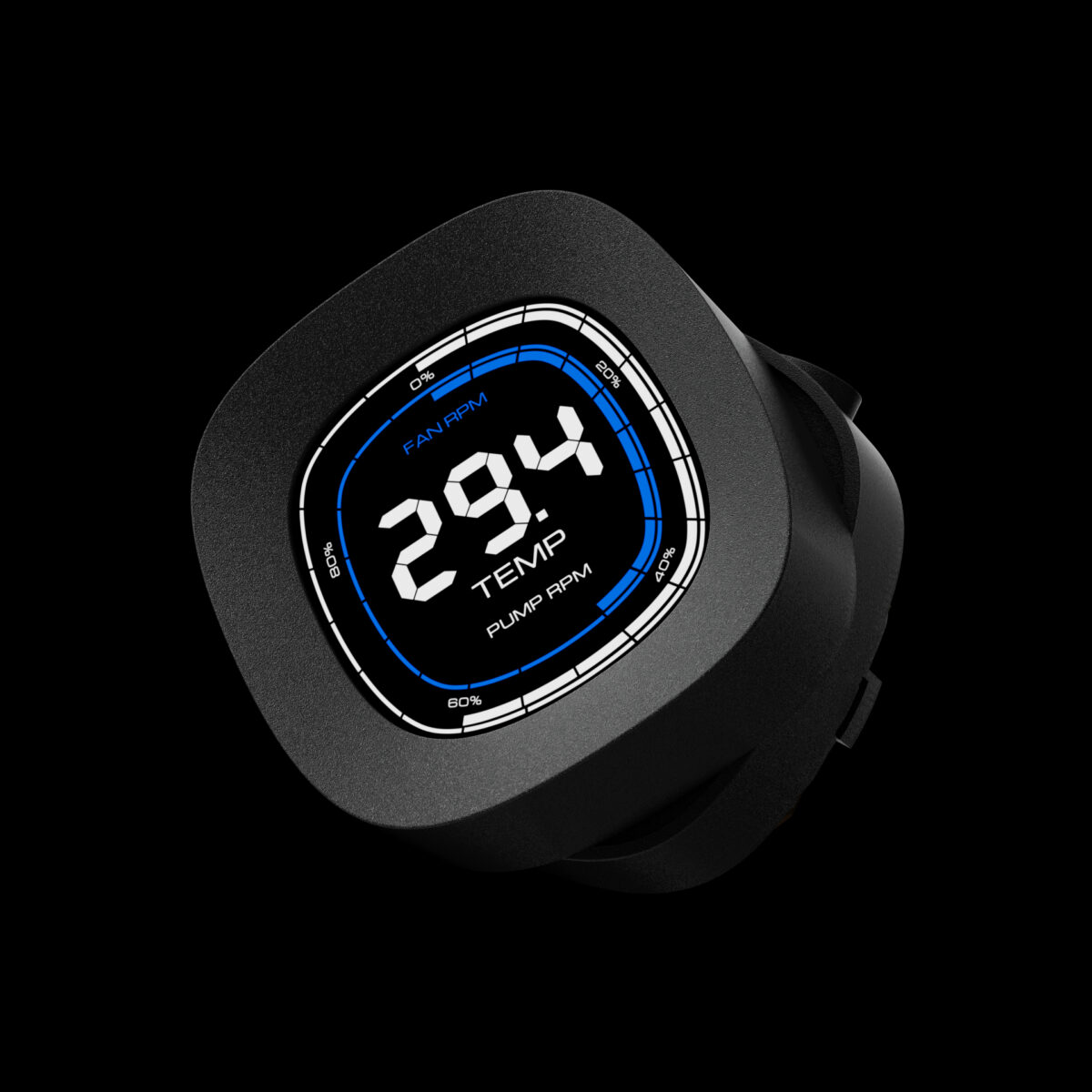 GAMDIAS CHIONE M4-420 ELITE LIQUID COOLER , Support LGA 1700 / AM5 , LCD Display , PWM Pump , ARGB Motherboard Sync  - BLACK - Image 5