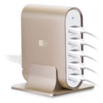 Case Logic , 7.1A Five-Port Usb Charging Station, Gold