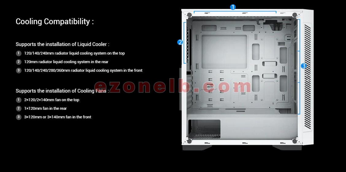 DEEPCOOL MATREXX 55 V3 ADD-RGB WH 3F Mid-Tower EATX ABS Computer Cabinet/Gaming Case - White with 3x120mm ADD-RGB Fans at Front, Supports E-ATX/ATX/Micro ATX/Mini-ITX (DP-ATX-MATREXX55V3-AR-WH-3F)
