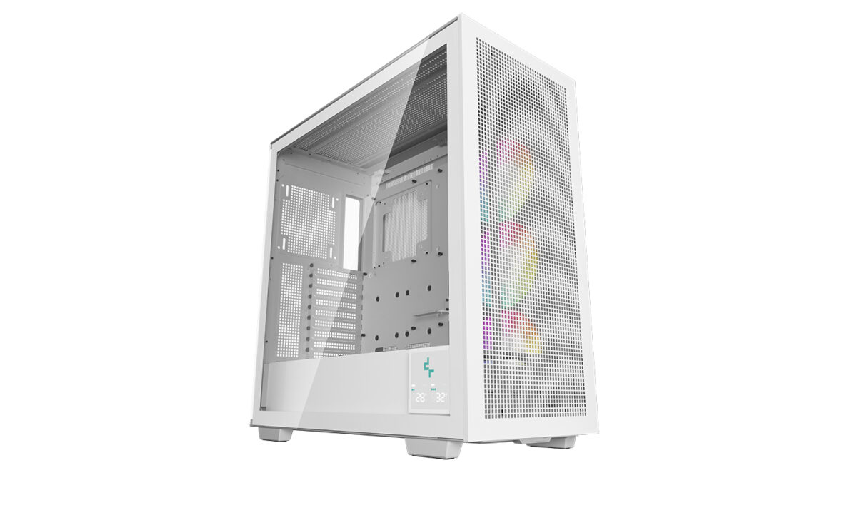 DEEPCOOL MORPHEUS ARGB WHITE CASE supports UP TO E-ATX motherboards , GPUs up to 480mm , Tempered Glass , 1x 420mm ARGB side fan - WHITE