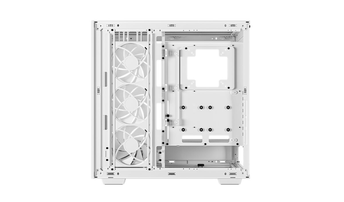 DEEPCOOL MORPHEUS ARGB WHITE CASE supports UP TO E-ATX motherboards , GPUs up to 480mm , Tempered Glass , 1x 420mm ARGB side fan - WHITE