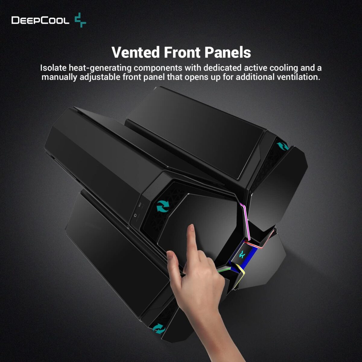 Brand DeepCool Case Type Tower Material Tempered Glass Cooling Method Water, Air Item Weight 14.3 Kilograms Product Dimensions 21.26"D x 19.17"W x 19.45"H Number of USB 2 Ports 1 Number of USB 3 Ports 1 Total USB Ports 1 Hard Disk Form Factor 2.5 Inches