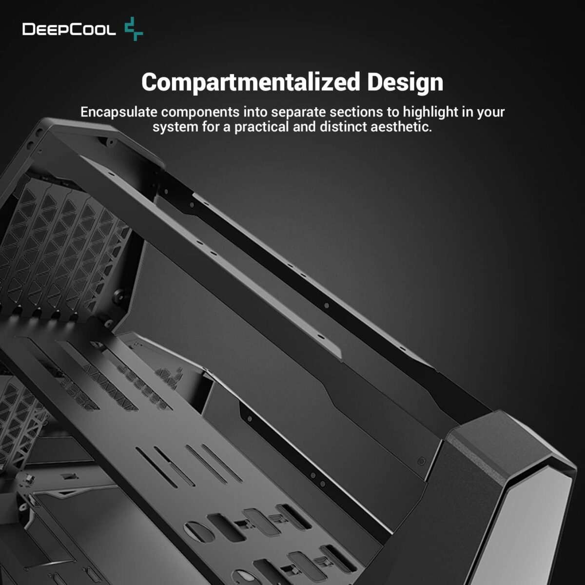 Brand DeepCool Case Type Tower Material Tempered Glass Cooling Method Water, Air Item Weight 14.3 Kilograms Product Dimensions 21.26"D x 19.17"W x 19.45"H Number of USB 2 Ports 1 Number of USB 3 Ports 1 Total USB Ports 1 Hard Disk Form Factor 2.5 Inches