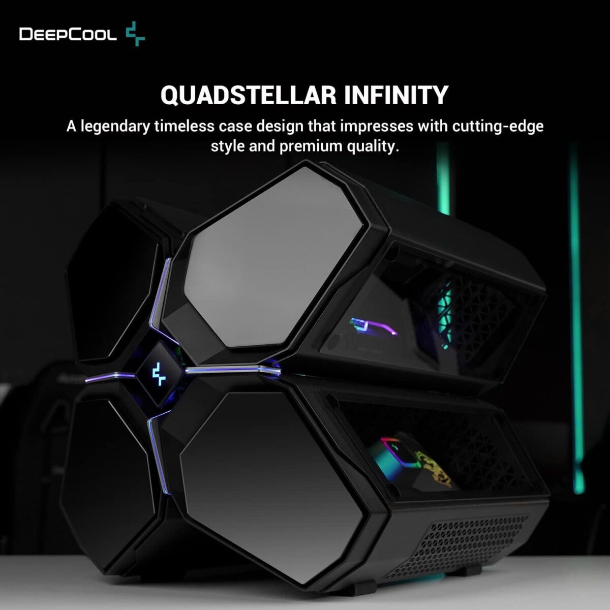 Brand DeepCool Case Type Tower Material Tempered Glass Cooling Method Water, Air Item Weight 14.3 Kilograms Product Dimensions 21.26"D x 19.17"W x 19.45"H Number of USB 2 Ports 1 Number of USB 3 Ports 1 Total USB Ports 1 Hard Disk Form Factor 2.5 Inches