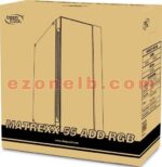 DeepCool MATREXX 55 V3 4 Fan 4x120mm ADD-RGB Fans Full Sized Tempered Glass ATX Mid-Tower Computer Case - Black | DP-ATX-MATREXX55V3-AR-4F