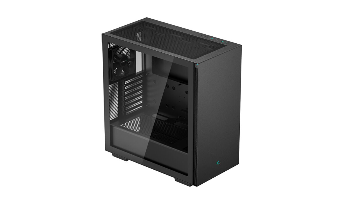 DeepCool CH510 Mid-Tower ATX GAMING Case, Magnetic Tempered Glass Side Panel, 360mm Radiator Support, 1x 120mm Rear Fan, Wide Cooling Support , Black