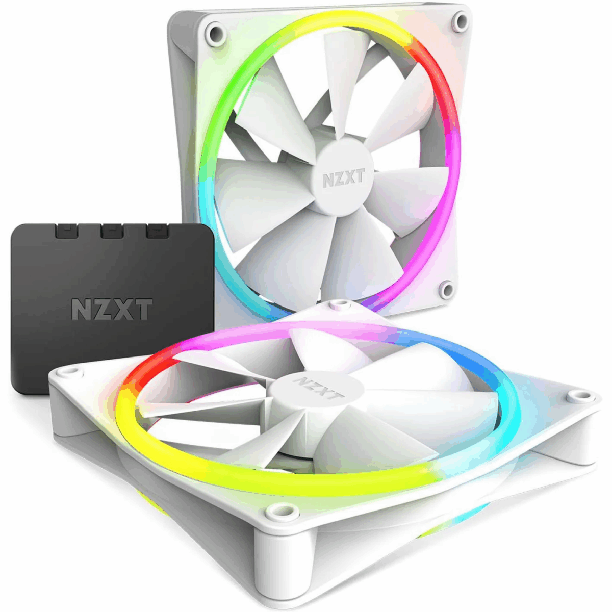 NZXT F140 RGB DUO Cooling Fan - 2 Pack (RF-D14DF-W1) - Image 2