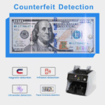 AL-160 UV MG Counterfeit Detect Front Loading Compact Money Counter Bill Counter Machine