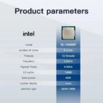 Intel Core i5-10400F 6 Cores up to 4.3 GHz "TRAY"