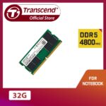 NOTEBOOK RAM DDR5 4800 32GB : Transcend PC5-38400 (DDR5 4800) 32GB 1.1V 262pin SO-DIMM 2Rx8 (2Gx8) 16 CL40 JM4800ASE-32G , FROM EXPERT ZONE