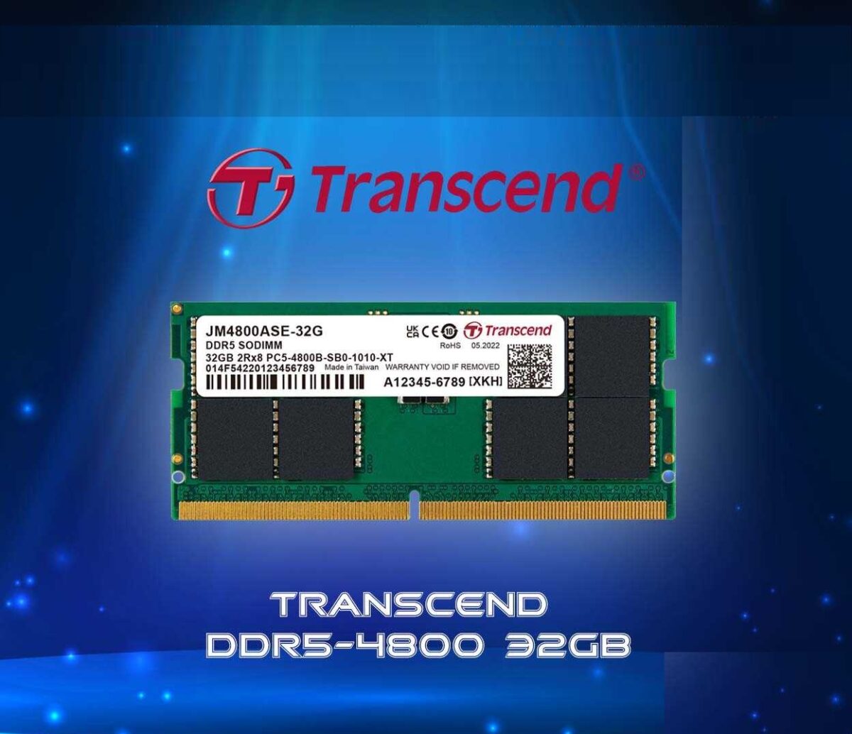 NOTEBOOK RAM DDR5 4800 32GB : Transcend PC5-38400 (DDR5 4800) 32GB 1.1V 262pin SO-DIMM 2Rx8 (2Gx8) 16 CL40 JM4800ASE-32G , FROM EXPERT ZONE