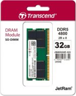 NOTEBOOK RAM DDR5 4800 32GB : Transcend PC5-38400 (DDR5 4800) 32GB 1.1V 262pin SO-DIMM 2Rx8 (2Gx8) 16 CL40 JM4800ASE-32G , FROM EXPERT ZONE