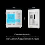 NESO WW RGB Gaming Case WHITE GAMDIAS NESO P1 WW RGB Dual-Chamber Tempered Glass Gaming PC Case , Partition Plate Cooling Technology, RGB Lighting, LED Control Button, Dust Filter , MODULAR ORIENTATION , TWO-WAY ORIENTATION WITH DUAL CHAMBER & ONE-TOUCH OPEN - PURE WHITE